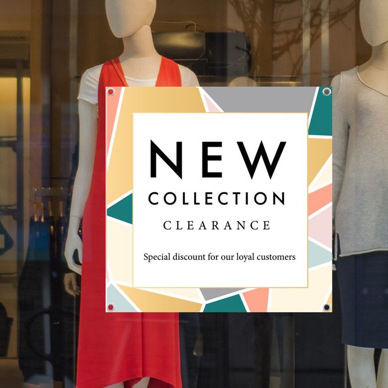 Non Curl Window Banners 