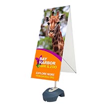 Zephyr-X Outdoor Stand, 60" x 24" 2 Sided