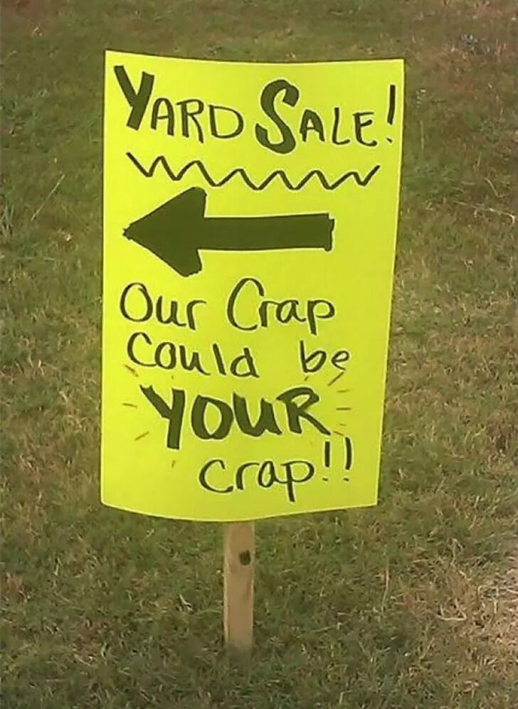 Creative Yard Sale Signs