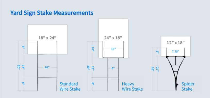 Heavy Duty H-Shaped Yard Sign Holders