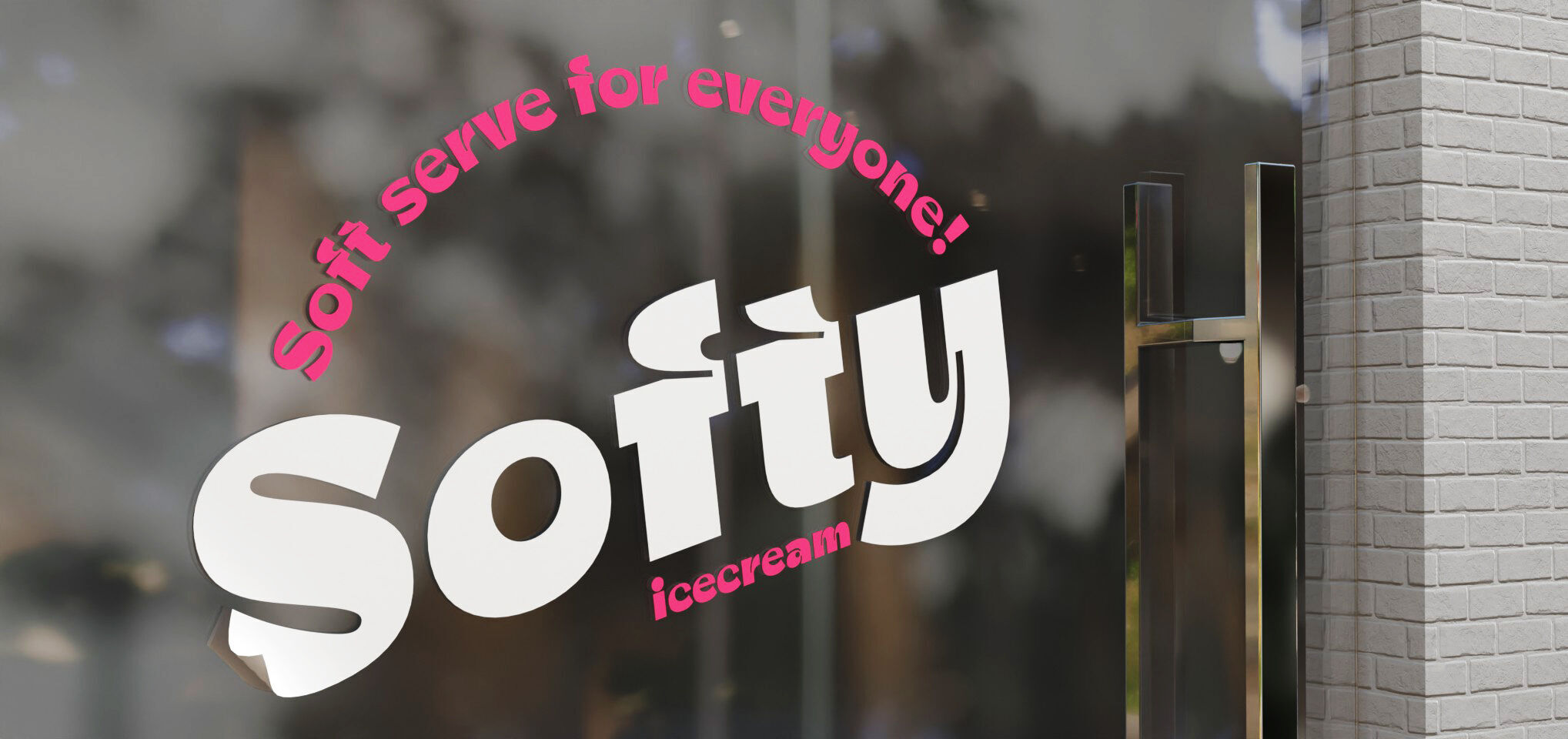 Vinyl Lettering applied to a glass storefront window.