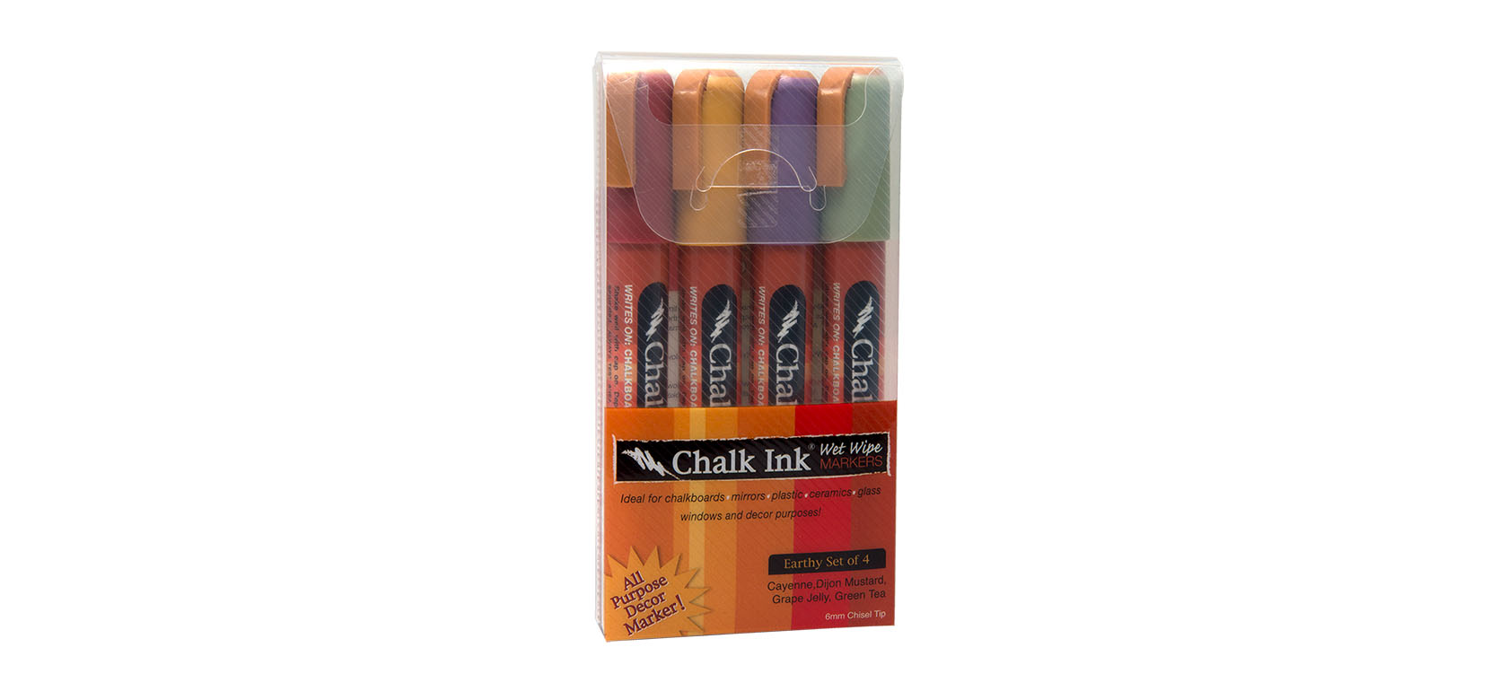 4 Colors Signboard Earthy Tones Chalk Ink