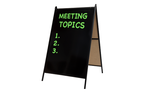 3'x2' Dry-Erase A-Frame Sign, Black