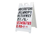 Signicade White Message Board, 3' x 2'