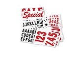 White Deluxe Letter Kits